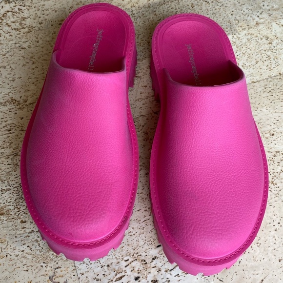 JEFFREY CAMPBELL Pink Fuschia Clogge Clogs ••Sold Out•• Size 10 - Picture 3 of 9